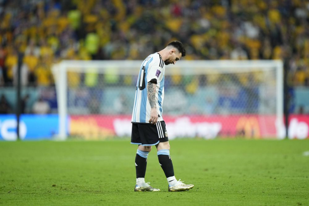 Cele mai tari poze cu Leo Messi din Argentina - Australia. Câți jucători îl înconjurau în momentul în care a deschis scorul_8