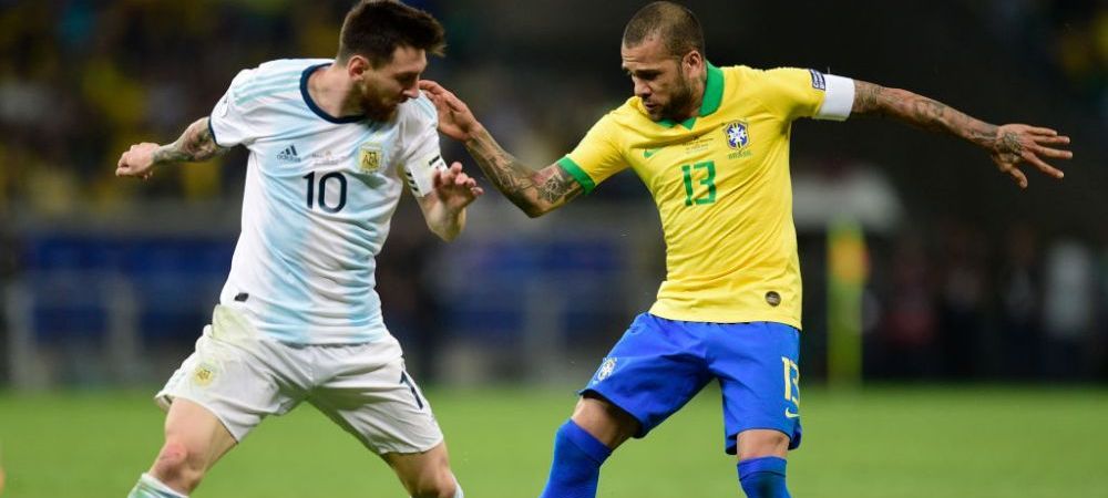 Leo Messi Argentina Brazilia Dani Alves