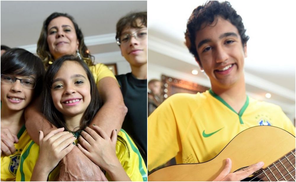 O familie din Brazilia, cu o malformație genetică, își susține țara într-un mod inedit la Cupa Mondială. Urmează tradiția din 2002  _4