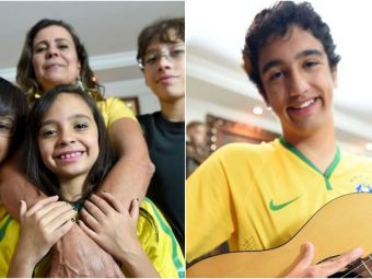 
	O familie din Brazilia, cu o malformație genetică, își susține țara într-un mod inedit la Cupa Mondială. Urmează tradiția din 2002&nbsp;&nbsp;
