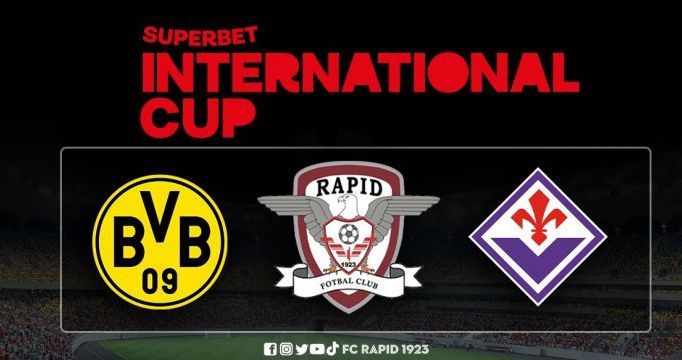 Spectacol total la Superbet International Cup, triunghiularul cu Rapid, Fiorentina și Borussia Dortmund. Meciurile au fost LIVE pe VOYO _2