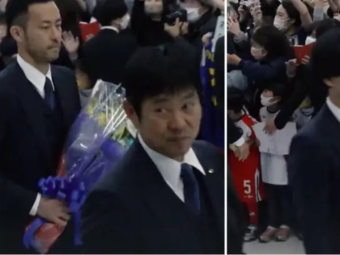 
	Imagini spectaculoase de la revenirea acasă a naționalei Japoniei. Fotbaliștii niponi au fost primiți ca niște eroi&nbsp;
