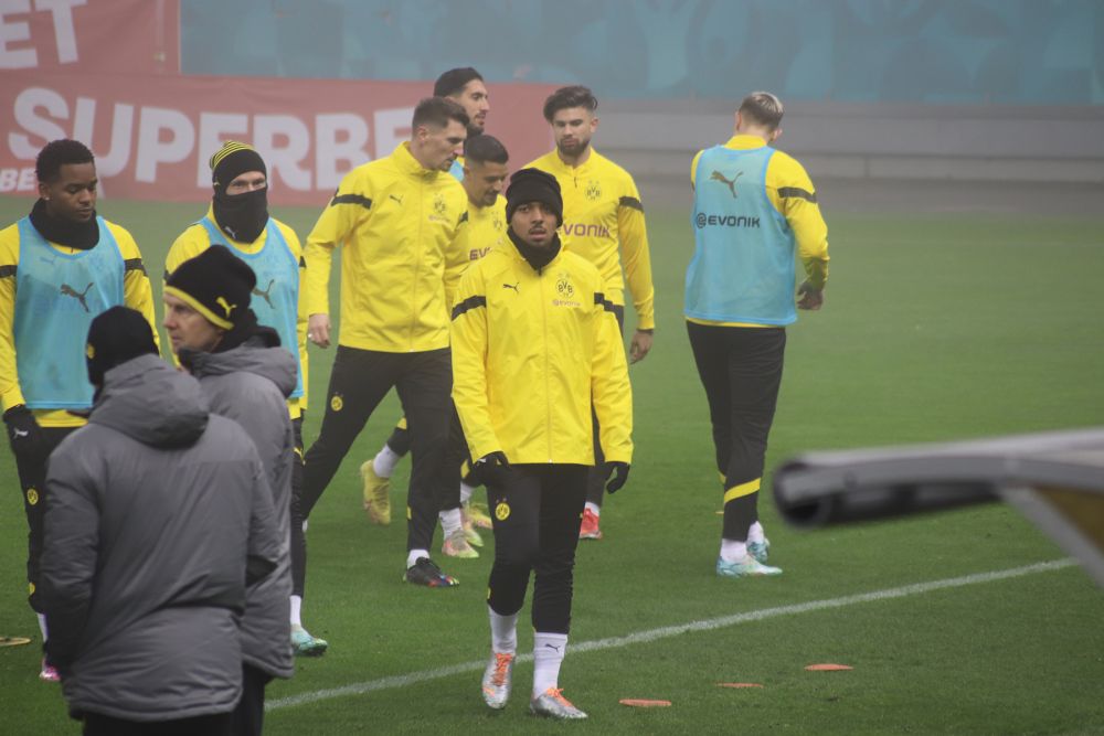 Borussia Dortmund, băgată în ceață pe Arena Națională. Autocarul germanilor, întârziat în traficul din București  _17