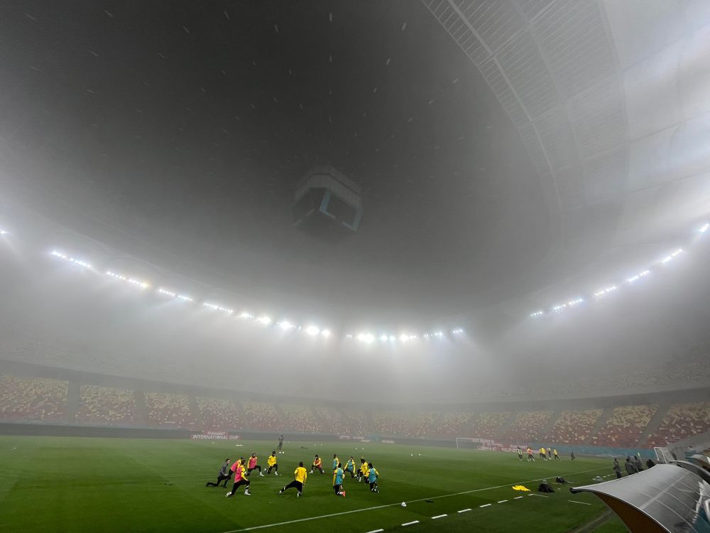 Borussia Dortmund, băgată în ceață pe Arena Națională. Autocarul germanilor, întârziat în traficul din București  _3