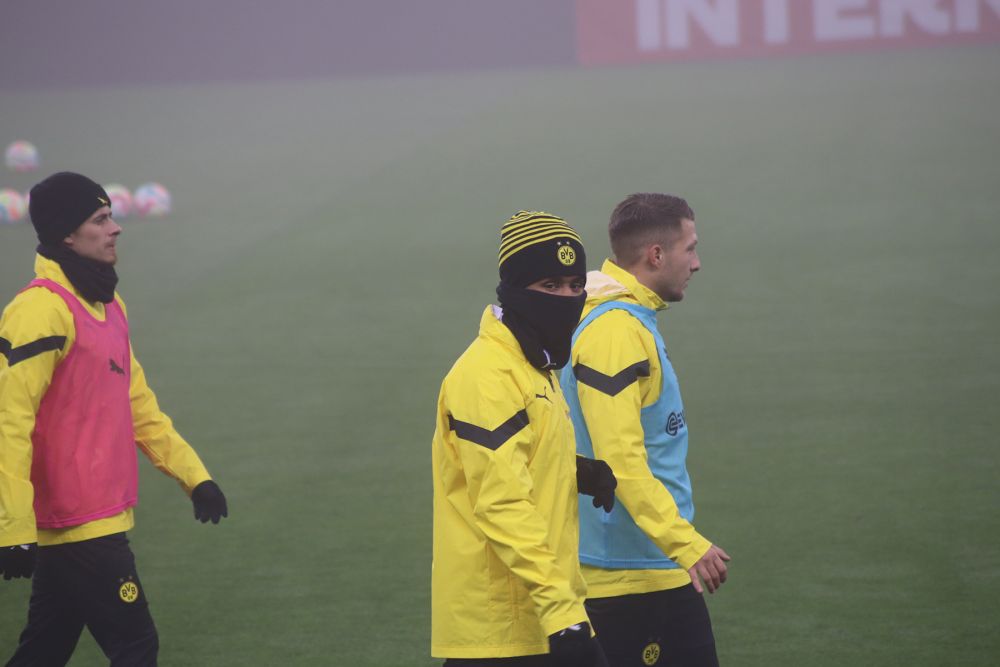 Borussia Dortmund, băgată în ceață pe Arena Națională. Autocarul germanilor, întârziat în traficul din București  _31