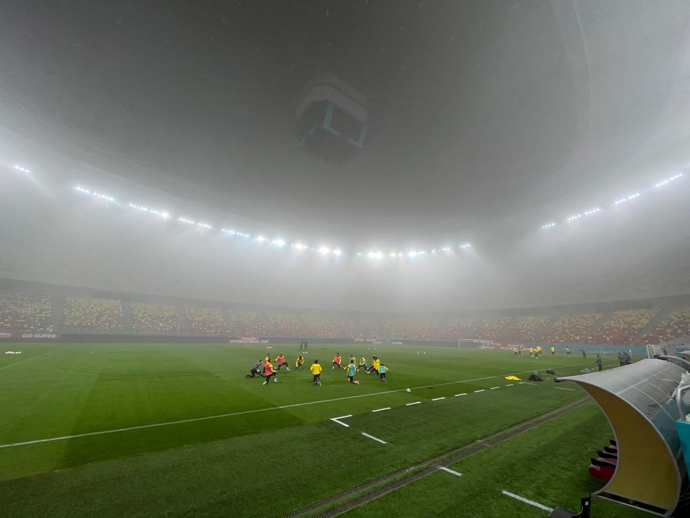 Borussia Dortmund, băgată în ceață pe Arena Națională. Autocarul germanilor, întârziat în traficul din București  _5