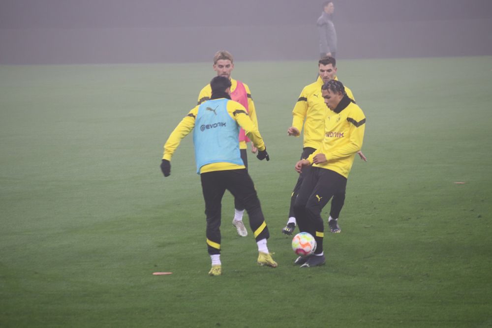Borussia Dortmund, băgată în ceață pe Arena Națională. Autocarul germanilor, întârziat în traficul din București  _50
