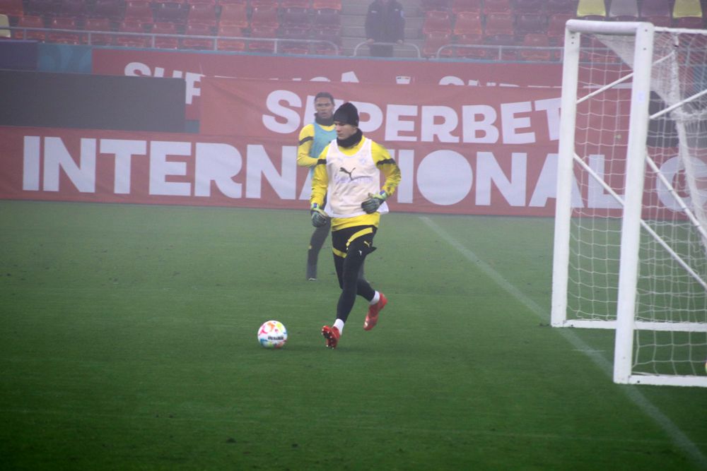 Borussia Dortmund, băgată în ceață pe Arena Națională. Autocarul germanilor, întârziat în traficul din București  _53
