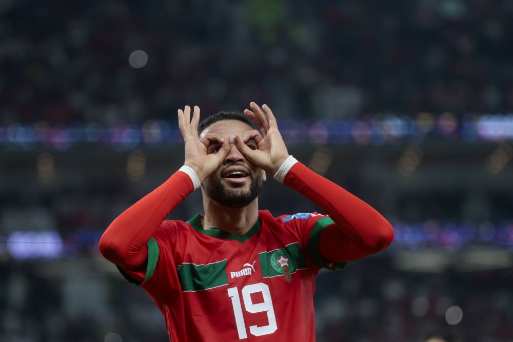 Sigur l-a făcut gelos pe CR7! En-Nesyri a înscris un gol magnific în Maroc - Portugalia, după ce s-a înălțat ca un vultur în fața lui Diogo Costa_69