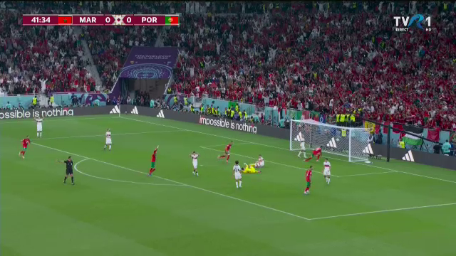Sigur l-a făcut gelos pe CR7! En-Nesyri a înscris un gol magnific în Maroc - Portugalia, după ce s-a înălțat ca un vultur în fața lui Diogo Costa_21