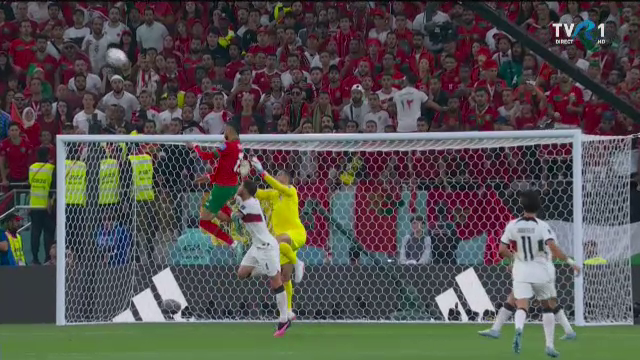 Sigur l-a făcut gelos pe CR7! En-Nesyri a înscris un gol magnific în Maroc - Portugalia, după ce s-a înălțat ca un vultur în fața lui Diogo Costa_57