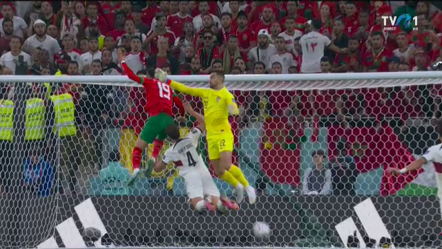 Sigur l-a făcut gelos pe CR7! En-Nesyri a înscris un gol magnific în Maroc - Portugalia, după ce s-a înălțat ca un vultur în fața lui Diogo Costa_61