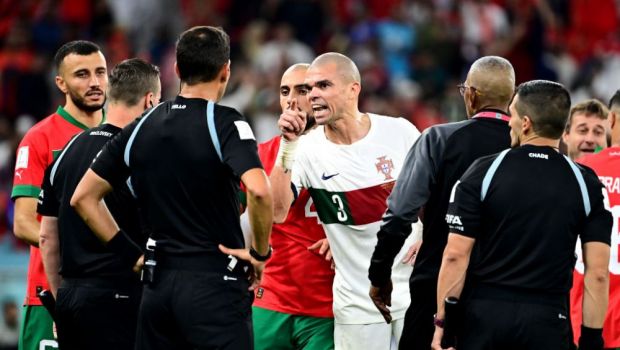 
	Pepe a &rdquo;luat foc&rdquo;, după eliminarea Portugaliei: &rdquo;E inacceptabil să avem un arbitru argentinian, după declarațiile lui Messi&rdquo;

