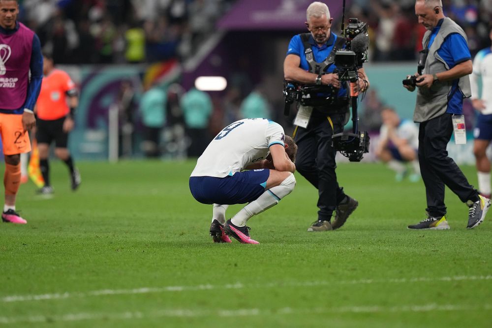 Reacția lui Ionel Ganea după penalty-ul ratat de Harry Kane în Franța - Anglia 2-1 _16
