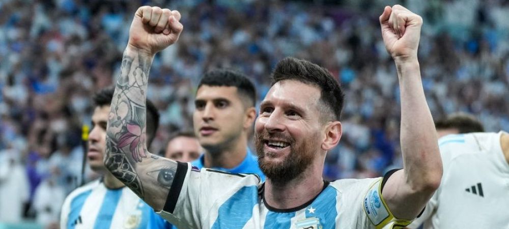 Lionel Messi Argentina - Croatia Campionatul Mondial Qatar 2022 lionel scaloni