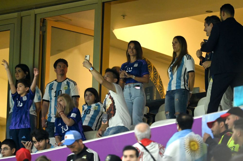 Antonela Roccuzzo, suporter de lux la semifinala Argentina - Croația. Imagini spectaculoase cu familia lui Lionel Messi _6