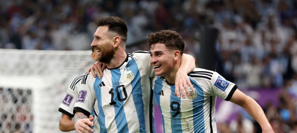 Julian Alvarez Argentina Argentina - Croatia Campionatul Mondial Qatar 2022 Lionel Messi
