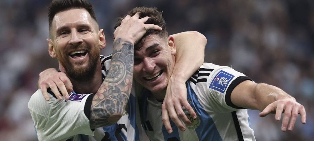 Lionel Messi Argentina Croatia Cupa Mondiala Julian Alvarez
