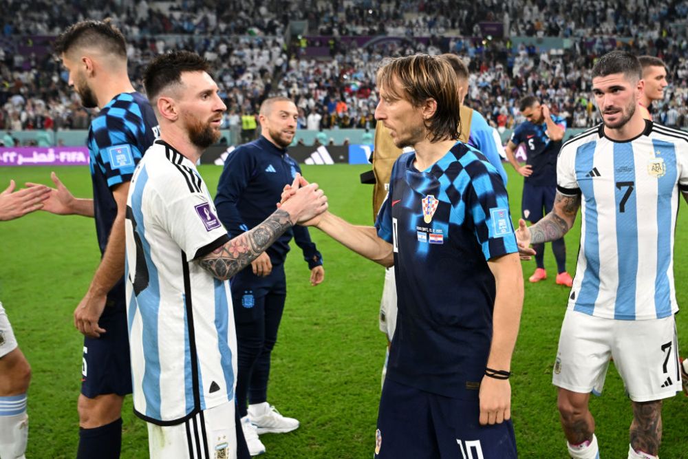 Lecție de fair-play din partea lui Luka Modric. Mesajul transmis de croat lui Lionel Messi după semifinala Argentina-Croația_3