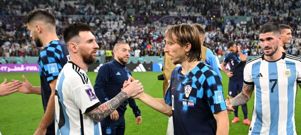 Luka Modric Argentina - Croatia Campionatul Mondial de Fotbal Lionel Messi