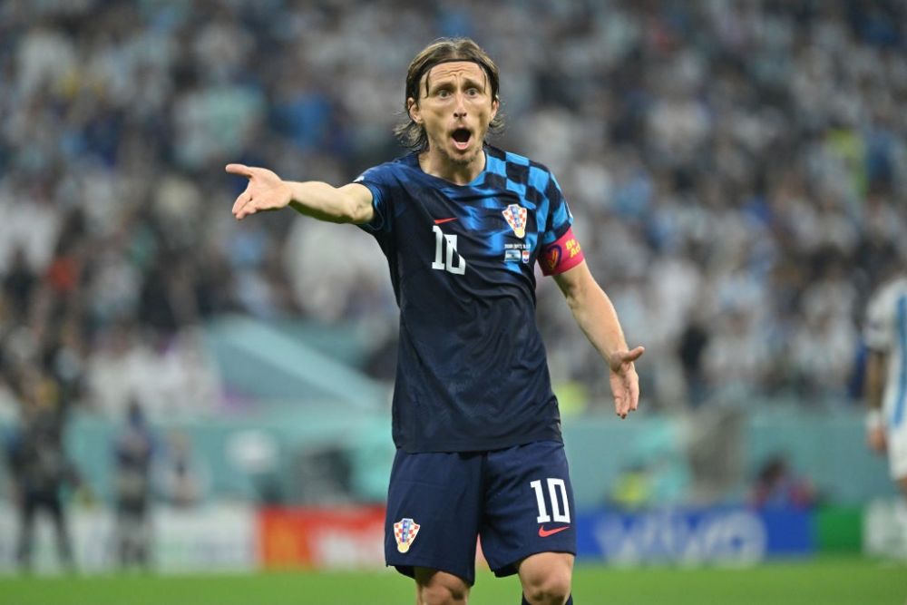 Luka Modric Argentina - Croatia Campionatul Mondial Qatar 2022 Daniele Orsato