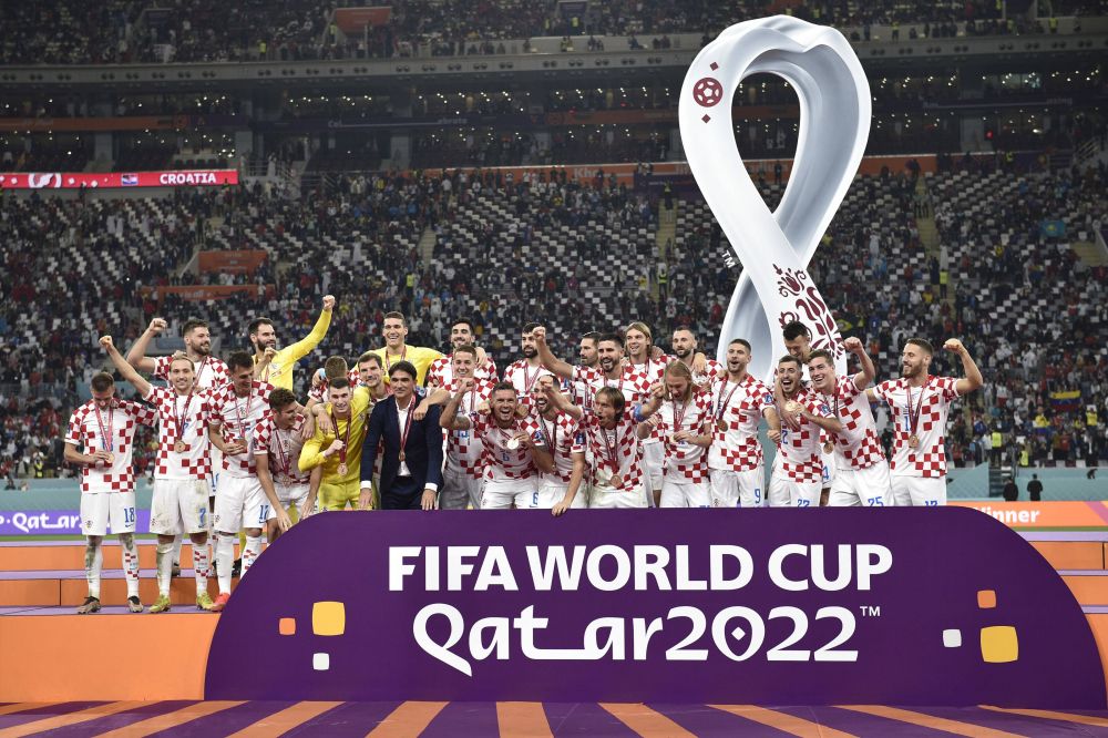 Imaginile bucuriei! Cum au fost surprinși croații după ce au câștigat bronzul la Campionatul Mondial din Qatar_12