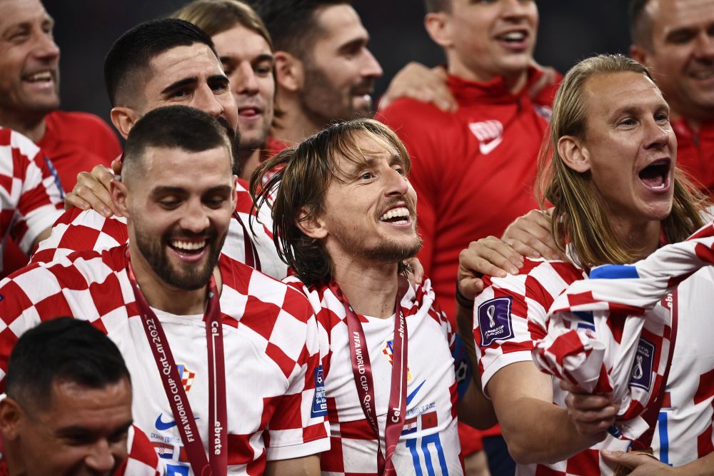 Imaginile bucuriei! Cum au fost surprinși croații după ce au câștigat bronzul la Campionatul Mondial din Qatar_3