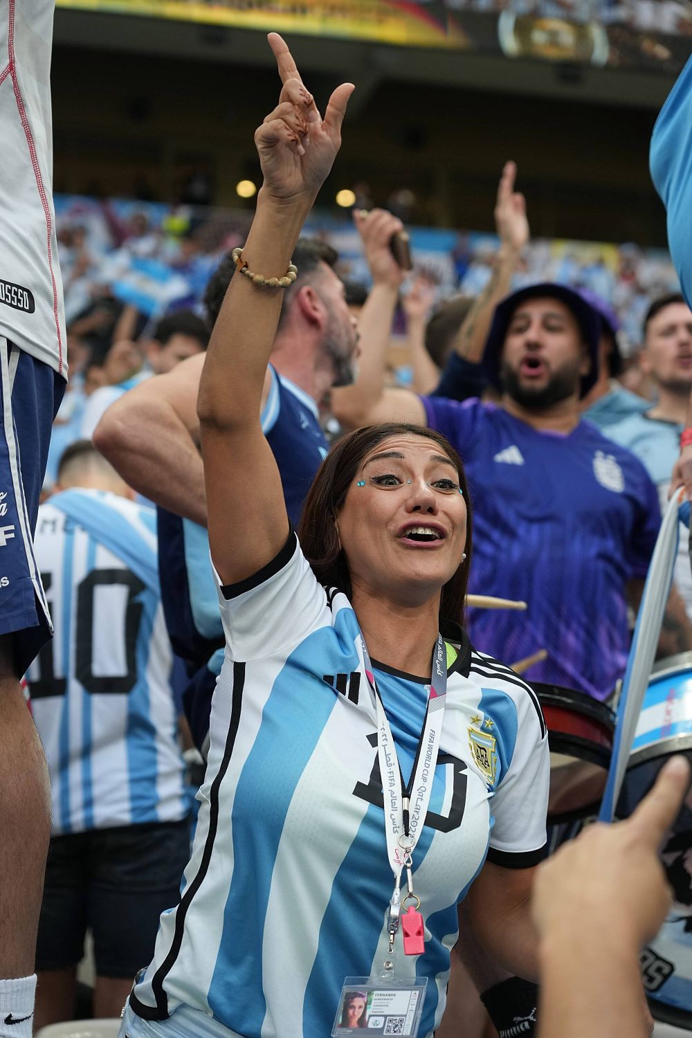 Argentiniencele au făcut show în tribune, înainte de finala Cupei Mondiale cu Franța_16