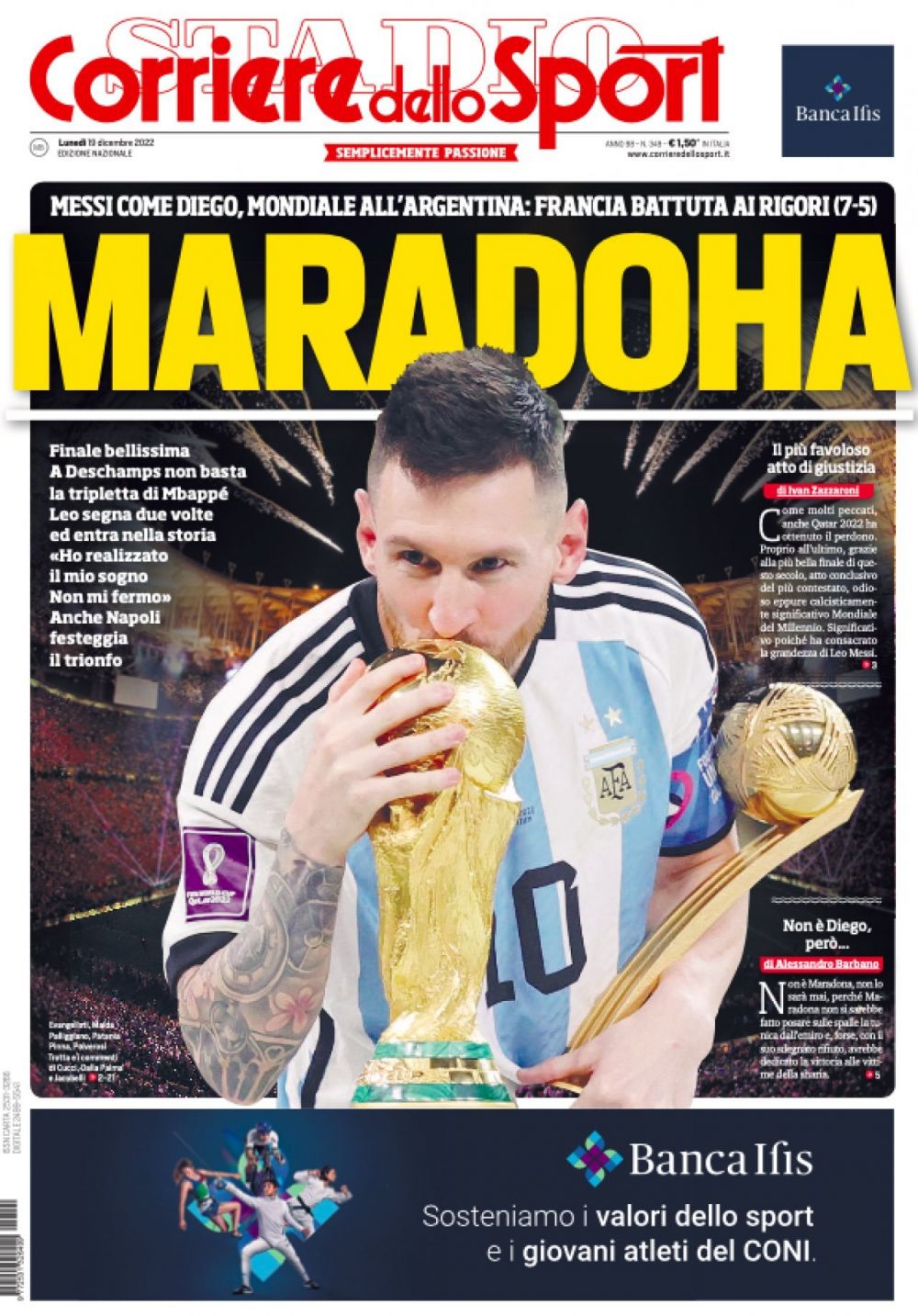 Leo Messi, pe prima pagină a ziarelor lumii: "D10S există / Trofeul e în mâinile lui Dumnezeu / A terminat fotbalul"_9