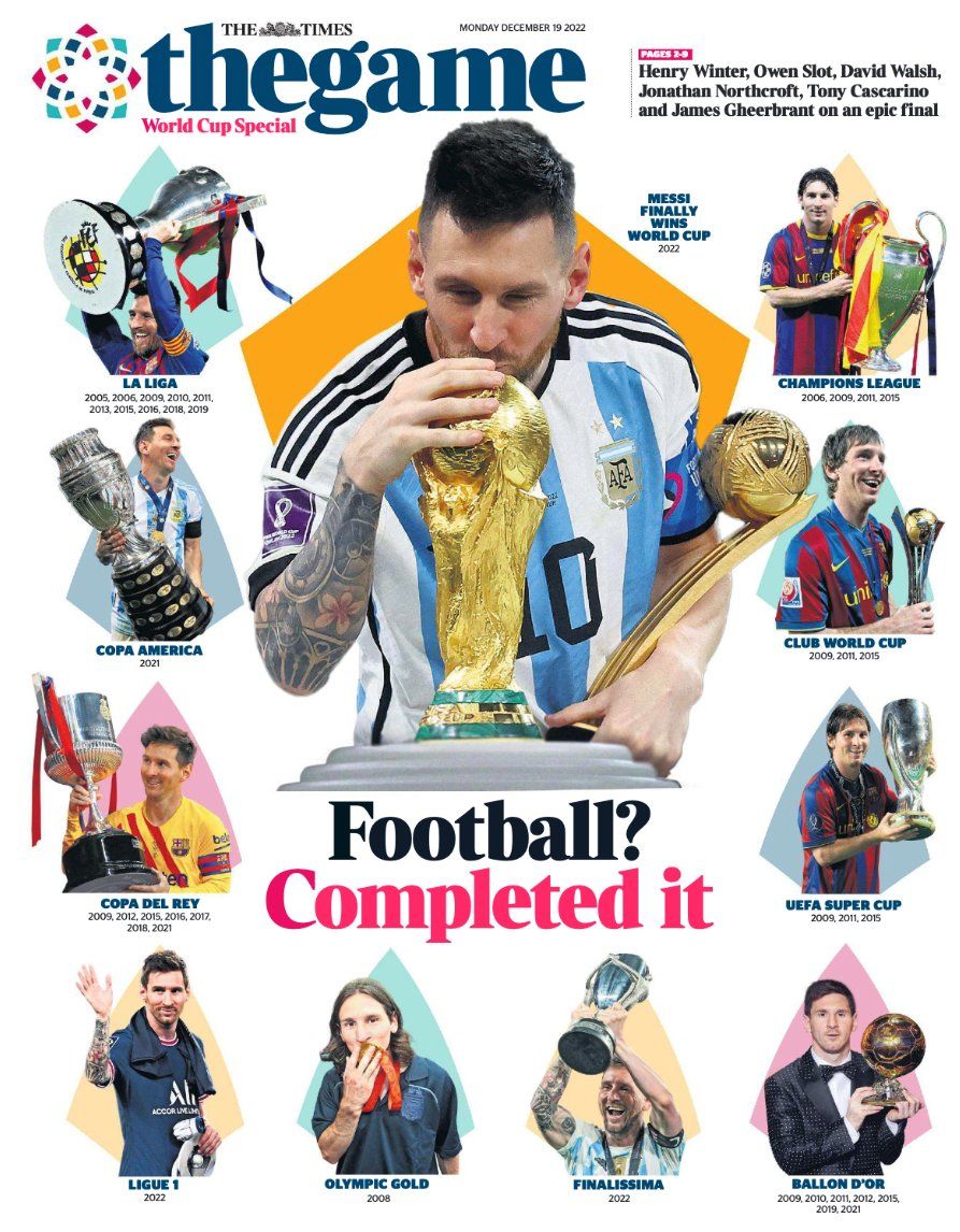 Leo Messi, pe prima pagină a ziarelor lumii: "D10S există / Trofeul e în mâinile lui Dumnezeu / A terminat fotbalul"_10