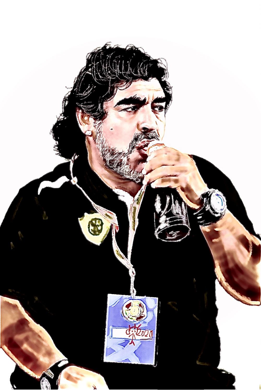 Artă! Caricaturistul Gogu Neagoe, lucrări fantastice cu Diego Maradona și Gică Hagi_11