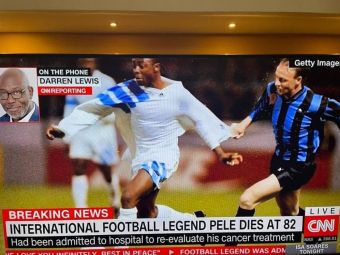 
	Gafă imensă făcută de CNN după moartea lui Pele! Au publicat o fotografie greșită în direct&nbsp;
