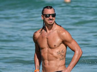 
	Sigur are 41 de ani?! Zlatan și-a etalat fizicul perfect la plajă, dar și un nou look&nbsp;
