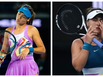 
	Emma Răducanu și Bianca Andreescu, eliminate în turul secund la Australian Open 2023
