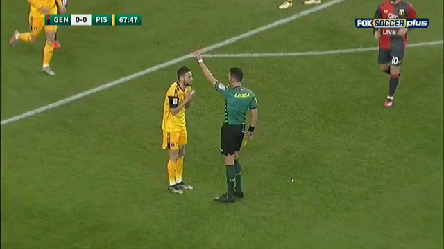 Marius Marin, eliminat la două secunde după ce a văzut primul galben! Explicația italienilor după Genoa - Pisa_13