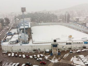 
	Meciul lui PAOK din Cupa Greciei, anulat din cauza zăpezii. Situație teribilă din cauza condițiilor meteo
