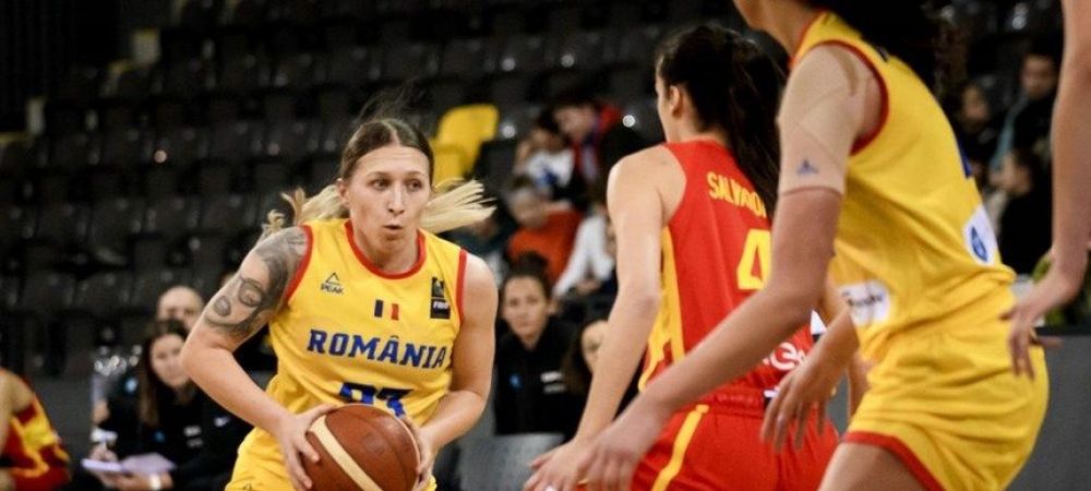 baschet Alina Podar nationala feminina de baschet Romania - Spania sfantu gheorghe