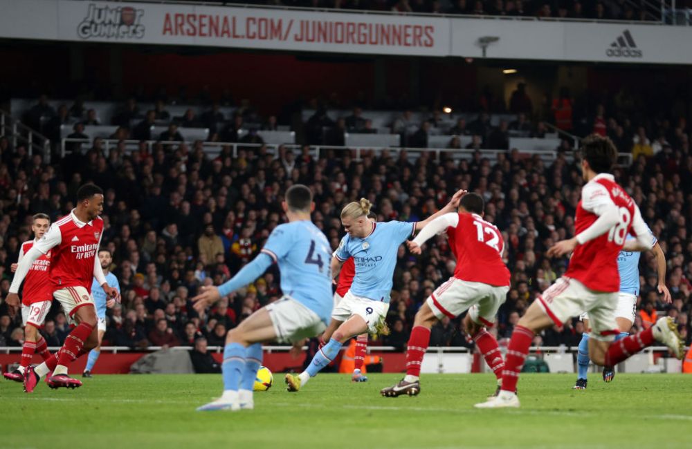 Cifre ireale pentru Erling Haaland la primul sezon în Premier League! Ce a spus după golul înscris cu Arsenal: „Au trecut deja minute bune de la gol!” _7