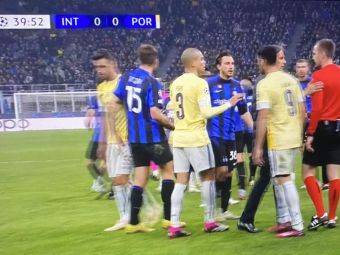 
	S-au încins spiritele pe Giuseppe Meazza! Motivul incredibil pentru care jucătorii lui Inter și Porto s-au luat la bătaie

