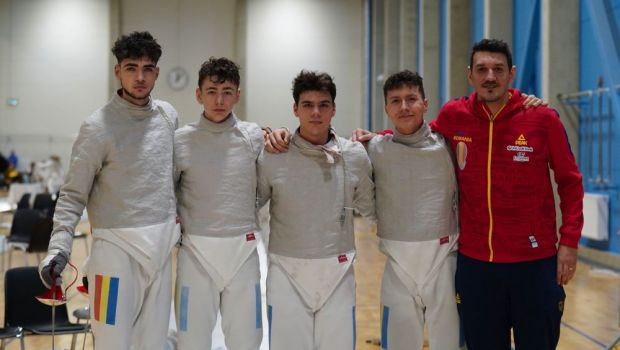 
	Aur european pentru echipa masculină de sabie (juniori). România a cucerit opt medalii la competiția continentală
