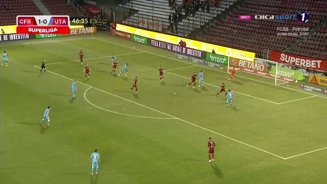 CFR Cluj - UTA Arad 2-1! Ardelenii s-au impus în Gruia cu un om în minus_5