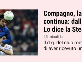 
	Ce scrie Gazzetta dello Sport, după ce Andrea Compagno a fost convocat la naționala Italiei
