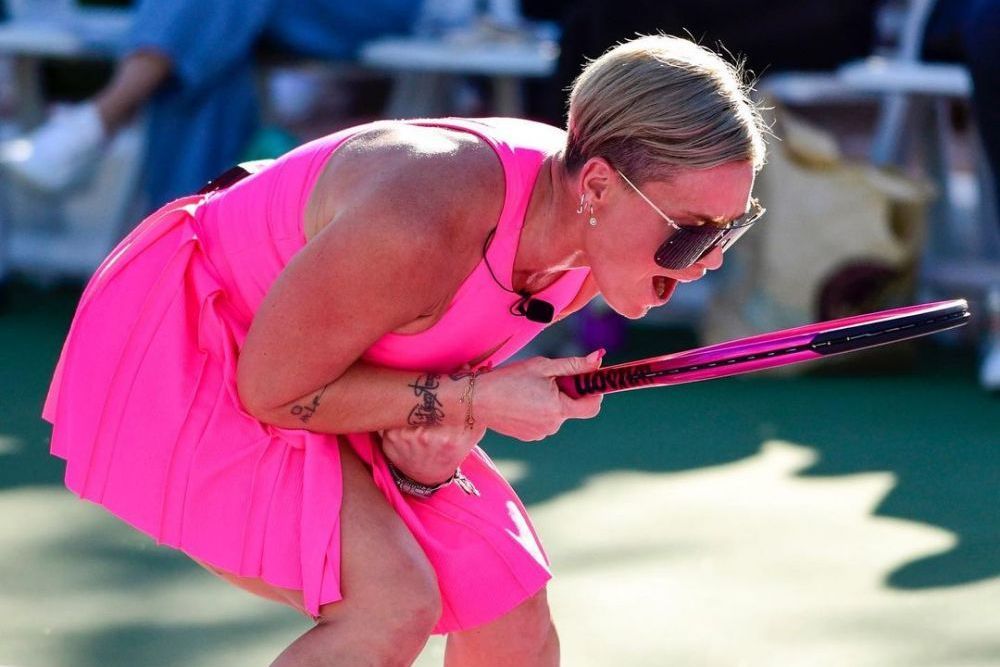 Viața în roz: cântăreața P!nk a semnat o apariție de zile mari pe terenul de tenis, la Indian Wells_4