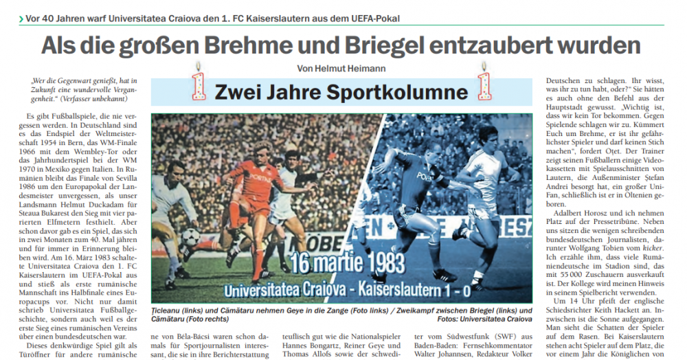 Nemții nu au uitat! 40 de ani de la ziua în care Universitatea Craiova s-a calificat în semifinalele Cupei UEFA după 1-0 cu Kaiserslautern_1
