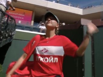 
	Scandalul momentului în tenisul mondial! Sportiva din Rusia care a apărut cu tricoul lui Spartak Moscova, avertizată de WTA

