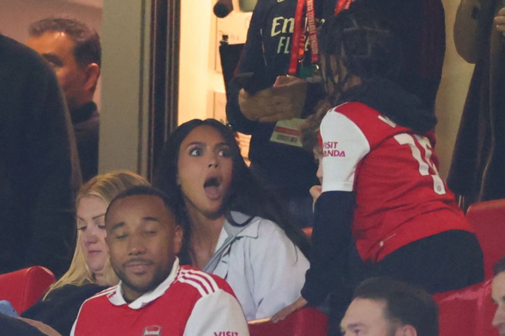 Kim Kardashian, suporter de lux la eliminarea lui Arsenal, din Europa League! Reacțiile fanilor au fost necruțătoare_10