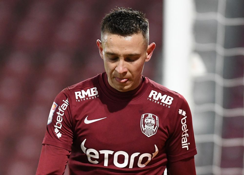 Costache, în lacrimi la finalul meciului cu CFR Cluj! Ratare monumentală a extremei în timpul meciului_6