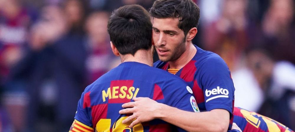 Leo Messi El Clasico fc barcelona Sergi Roberto