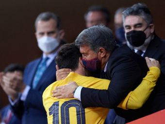 
	Joan Laporta, mesaj direct pentru Leo Messi după ce Aguero a spus că președintele Barcei ar trebui să-l convingă să revină la echipă&nbsp;
