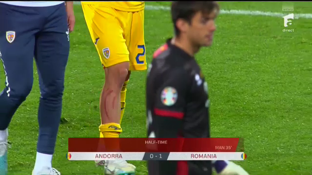 Dennis Man, 'avariat' în meciul cu Andorra! Cum arată la pauză piciorul marcatorului României _16